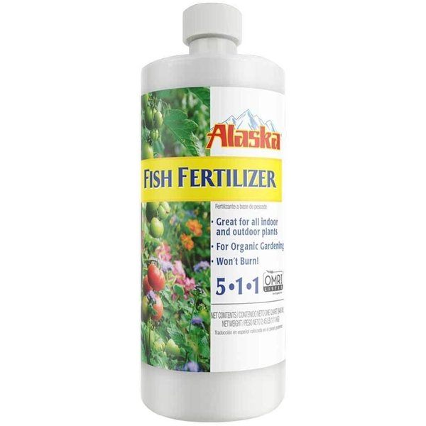 Alaska Fish Emulsion Fertilizer Concentrate 5-1-1 1 1qt GL61100099247